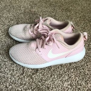 Pink Nike Roshe G Junior Spikeless Golf Shoes 4Y